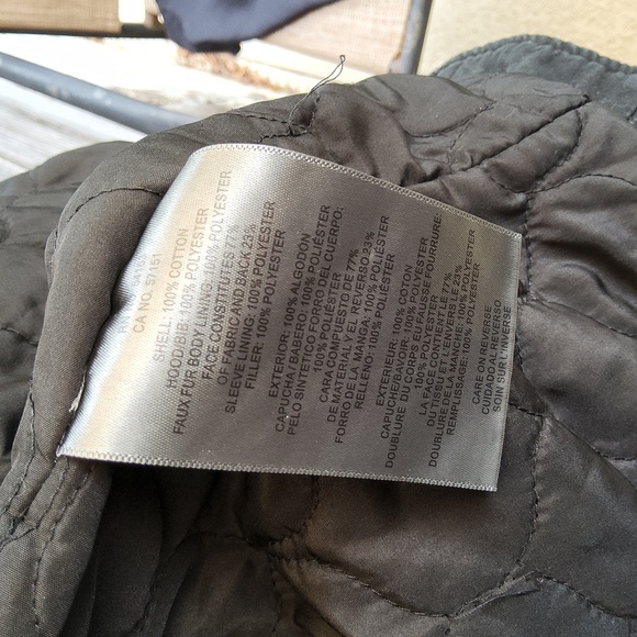 Levi's Black Jacket with Gray Hood Size XL - Picture 12 of 16